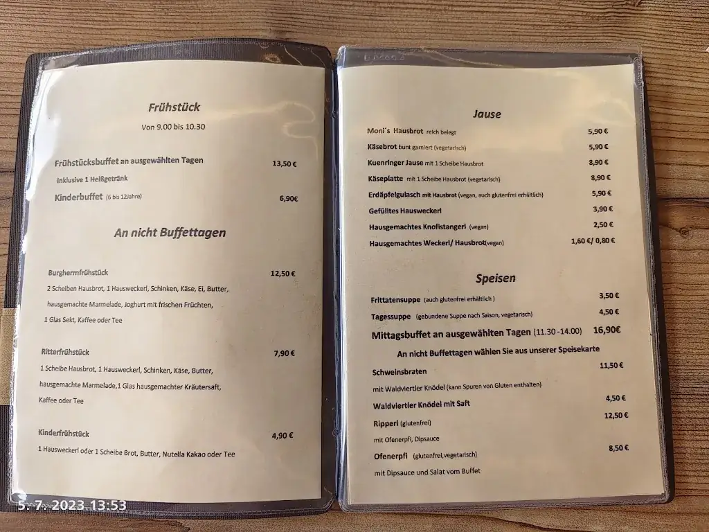 Menu_Burgschenke Rappottenstein_Rappottenstein_image_3