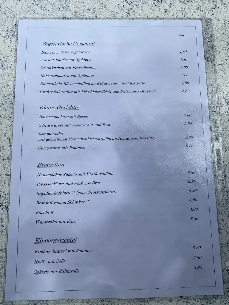 Menu_Landgasthof Kapellenhof_Pottenstein_immagine_1