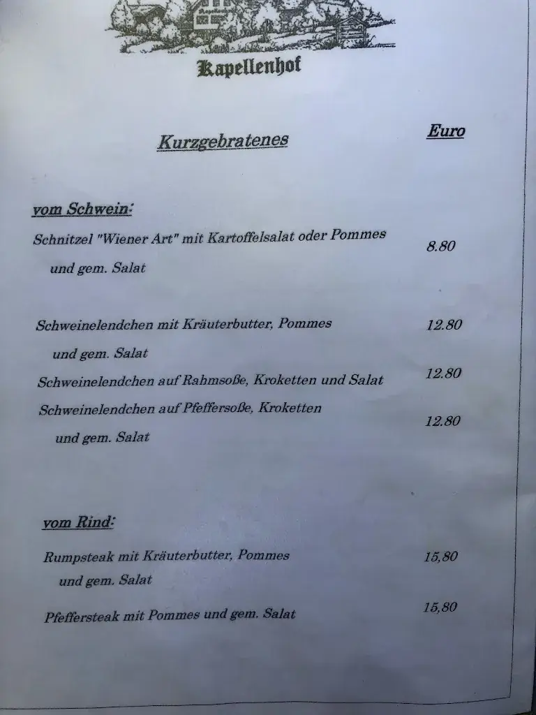 Menu_Landgasthof Kapellenhof_Pottenstein_immagine_4