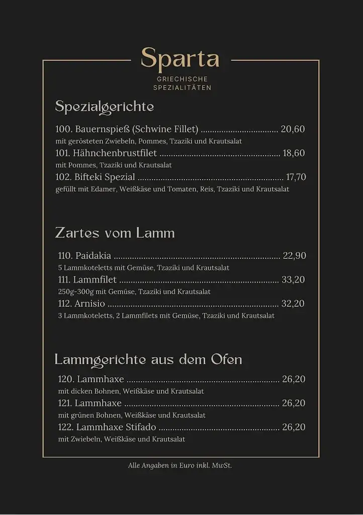Menu_Restaurant Sparta_Pottenstein_image_2