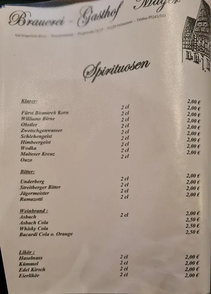 Menu_Brauerei und Gaststätte Mager_Pottenstein_image_1