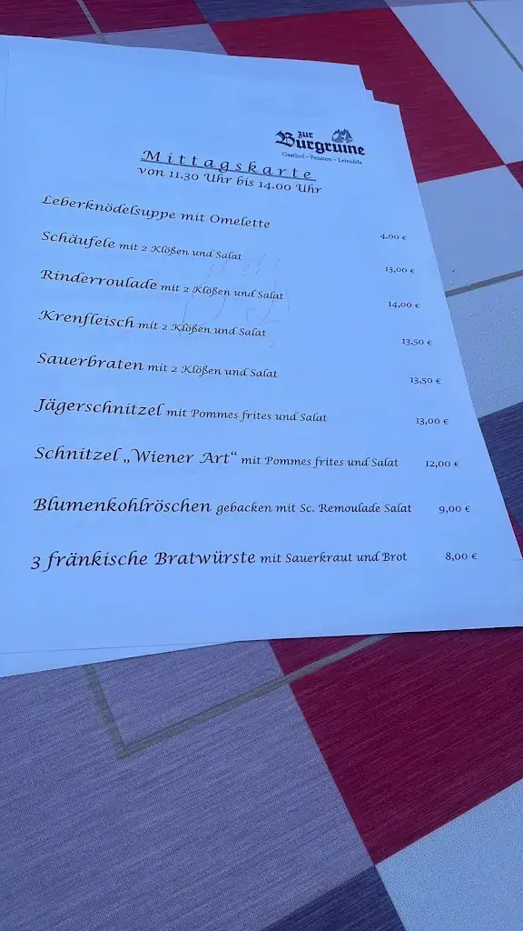 Menu_Gasthof und Pension 