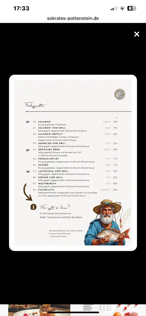 Menu_Restaurant Sokrates Pottenstein_Pottenstein_immagine_1