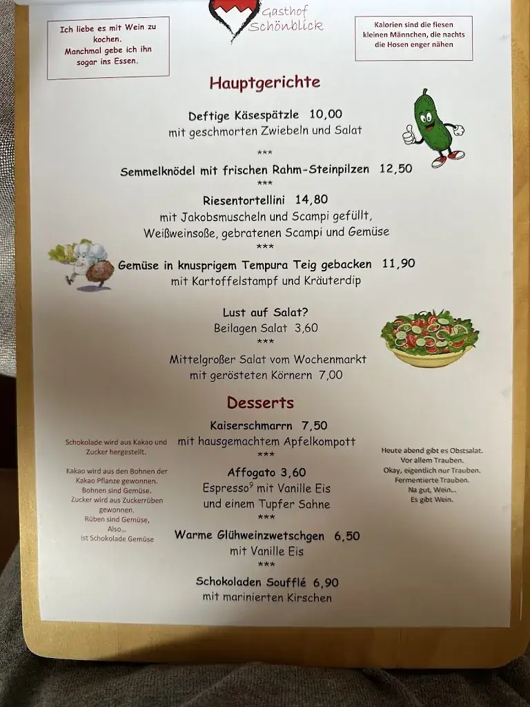 Menu_Gasthof Schönblick_Pottenstein_image_1