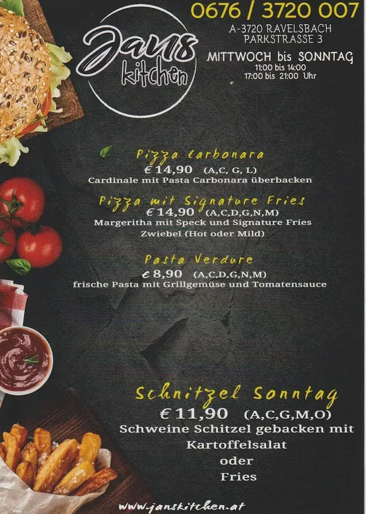 Menu_Jan´s Kitchen_Ravelsbach_immagine_4