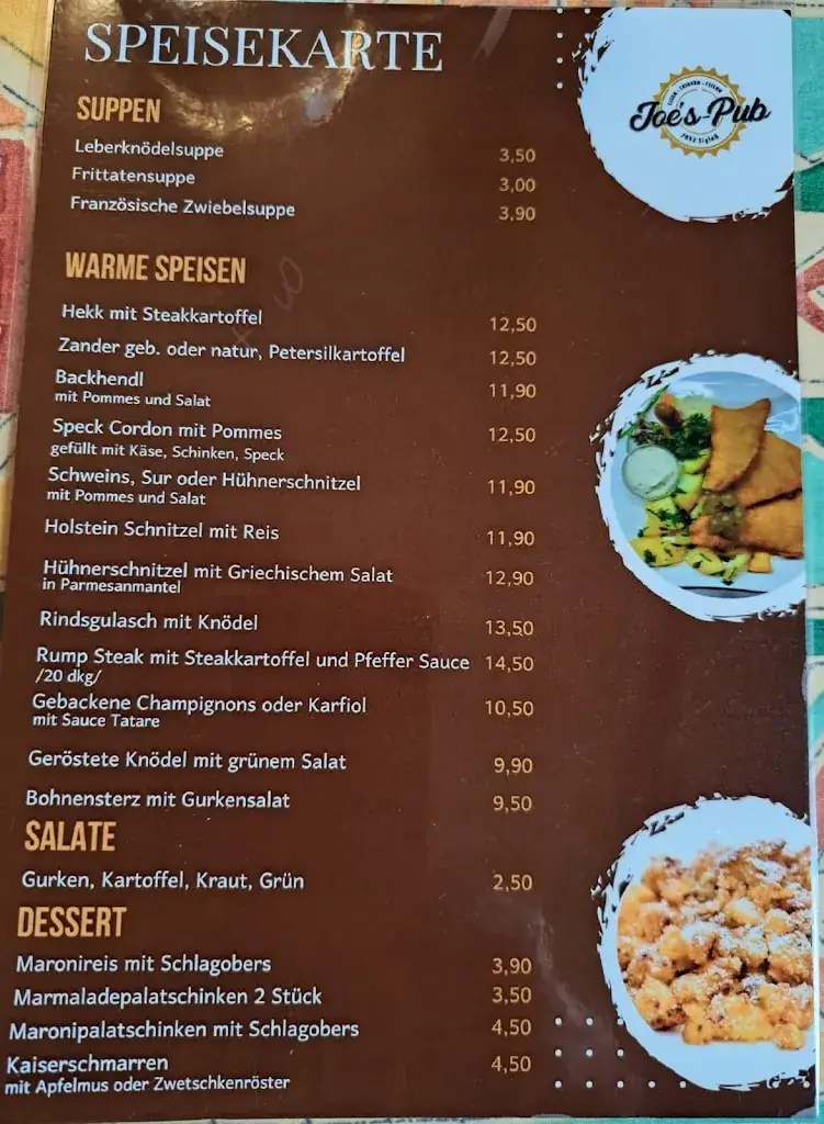 Menu_Joe's Pub_Krensdorf_image_2