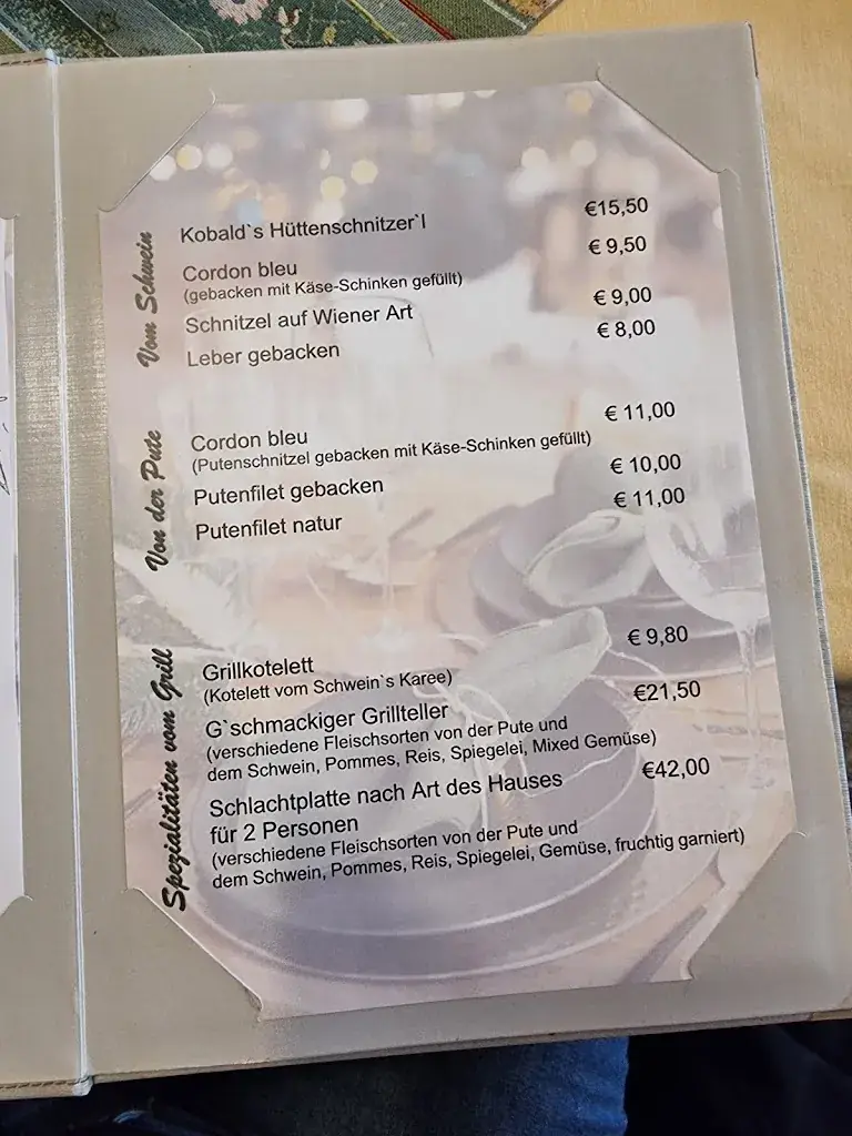 Menu_Gasthof Kobald_Reichenau an der Rax_image_1