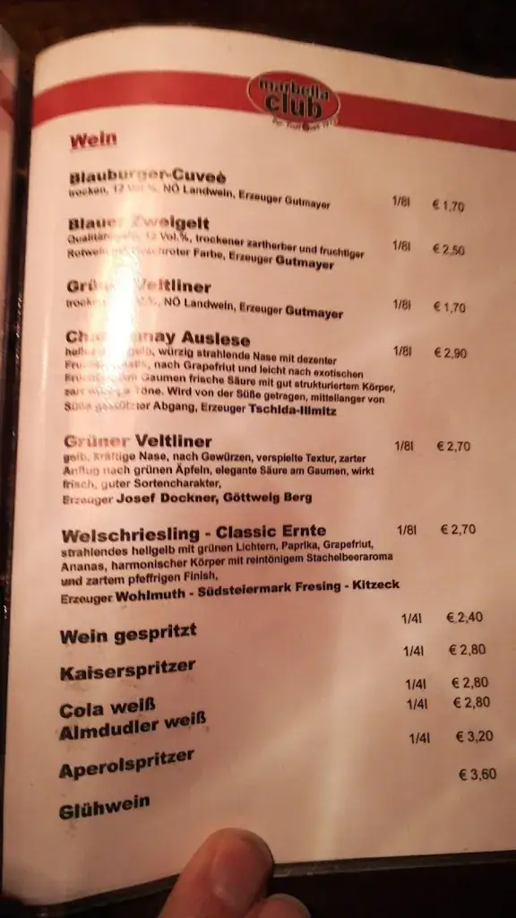 Menu_Marbella Club_Ruprechtshofen_immagine_2