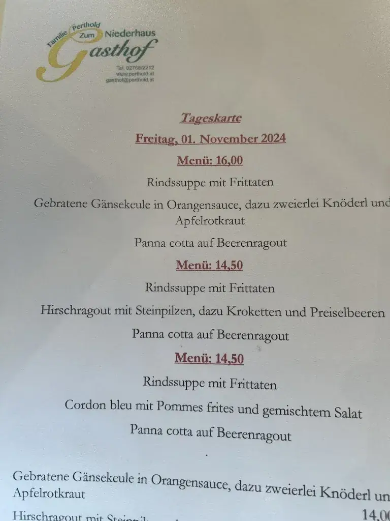 Menu_Gasthof zum Niederhaus - Familie Perthold_Sankt Aegyd am Neuwalde_image_3