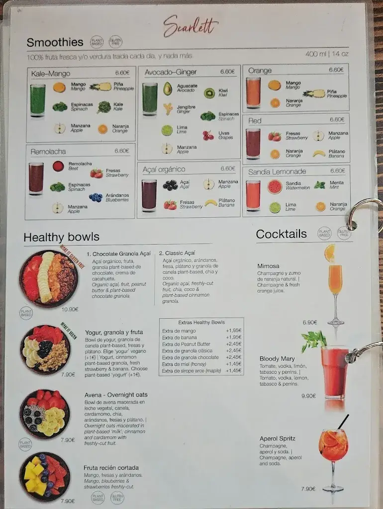 Menu_Scarlett Atocha - Reina Sofía | Specialty Coffee • Real Food_Loipersbach im Burgenland_immagine_2