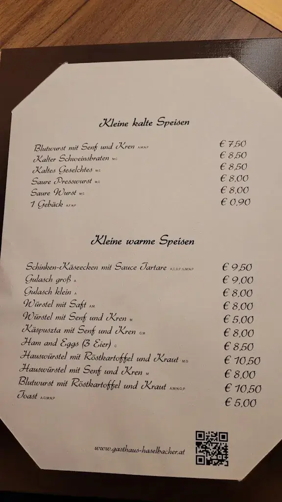 Menu_Gasthaus Haselbacher_Schottwien_immagine_4