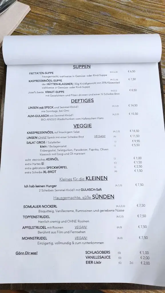 Menu_Pollereshütte am Sonnwendstein_Schottwien_immagine_2