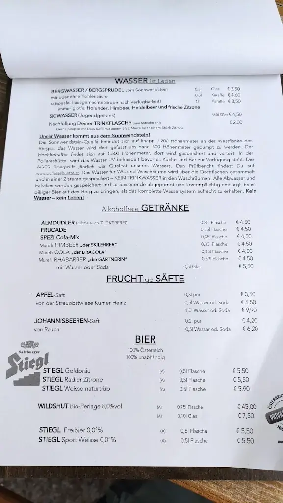 Menu_Pollereshütte am Sonnwendstein_Schottwien_immagine_3