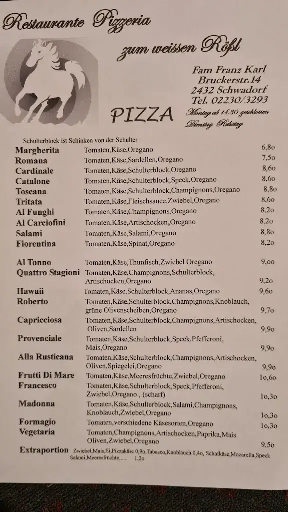 Menu_Gasthaus Karl 