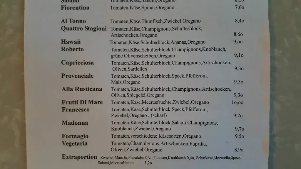 Menu_Gasthaus Karl 