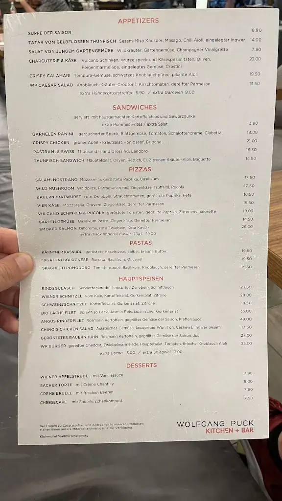 Menu_Wolfgang Puck Kitchen & Bar_Schwechat_image_2