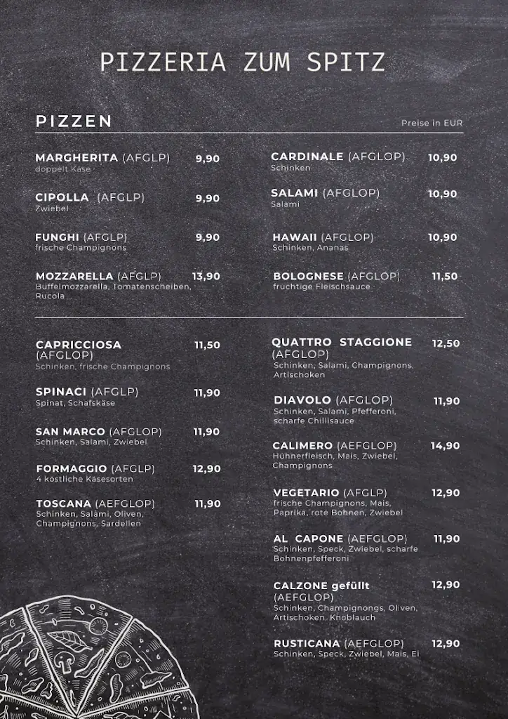 Menu_Pizzeria Restaurant zum Spitz_Seebenstein_image_1