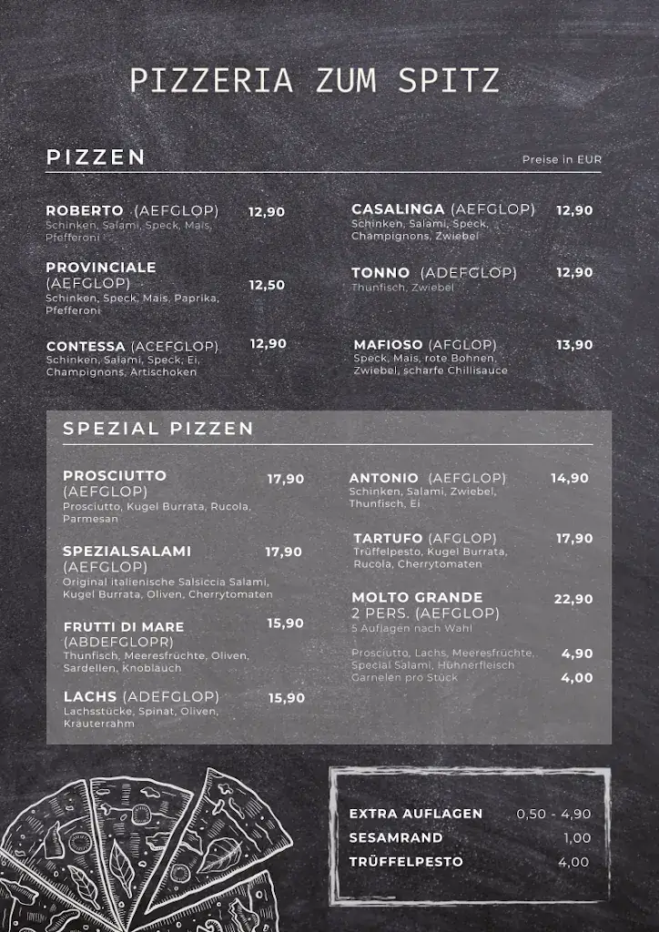 Menu_Pizzeria Restaurant zum Spitz_Seebenstein_image_4