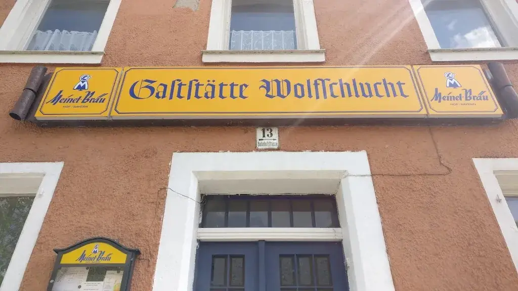 Gaststätte Wolfschlucht Schwarzenbach Saale ristorante a Schwarzenbach