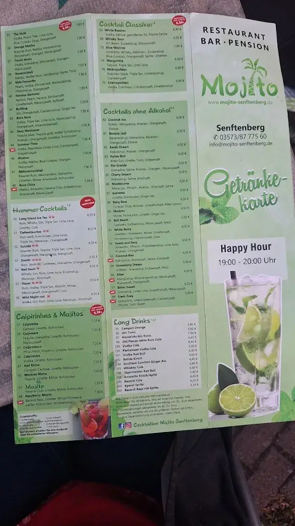 Menu_Restaurant Mojito Senftenberg_Senftenberg_immagine_1