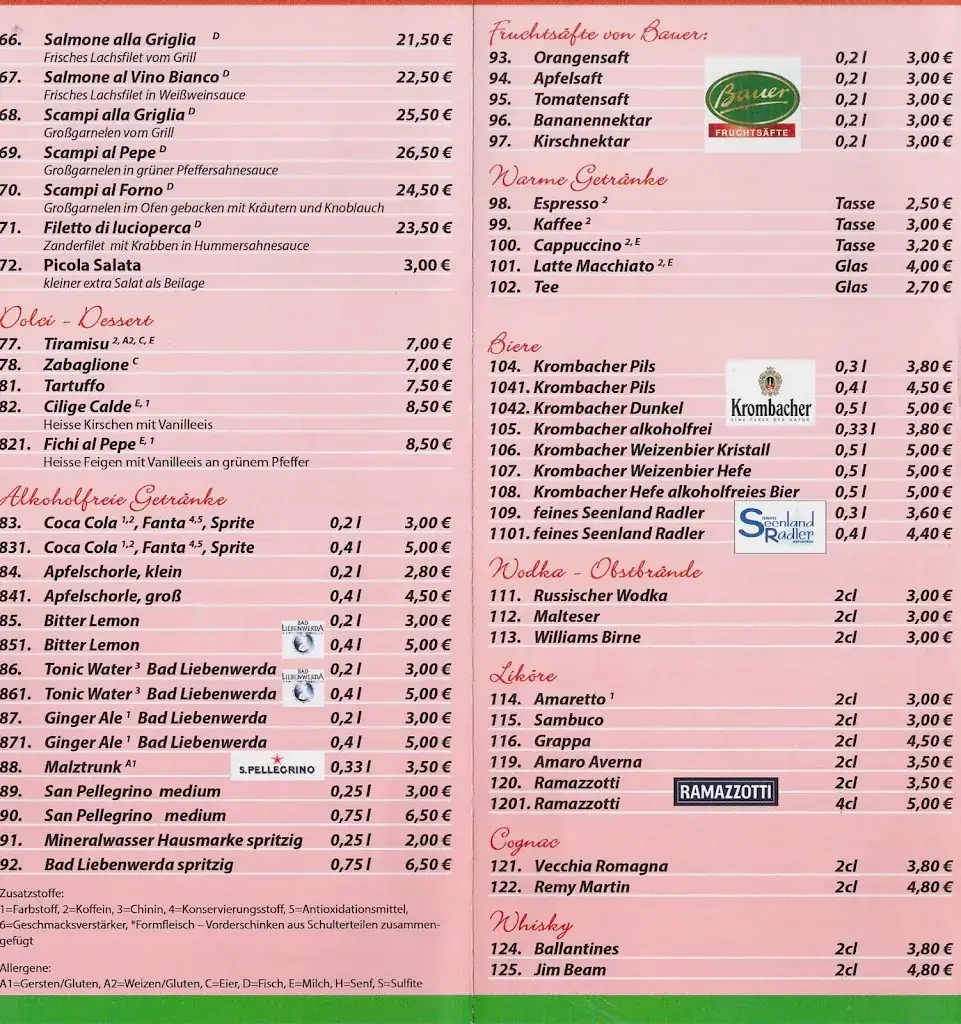 Menu_Ristaurante & Pizzeria Due Fratelli_Senftenberg_immagine_2