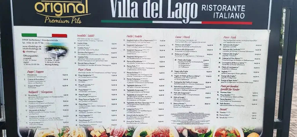 Menu_Ristorante Italiano - La Villa del Lago_Senftenberg_immagine_1