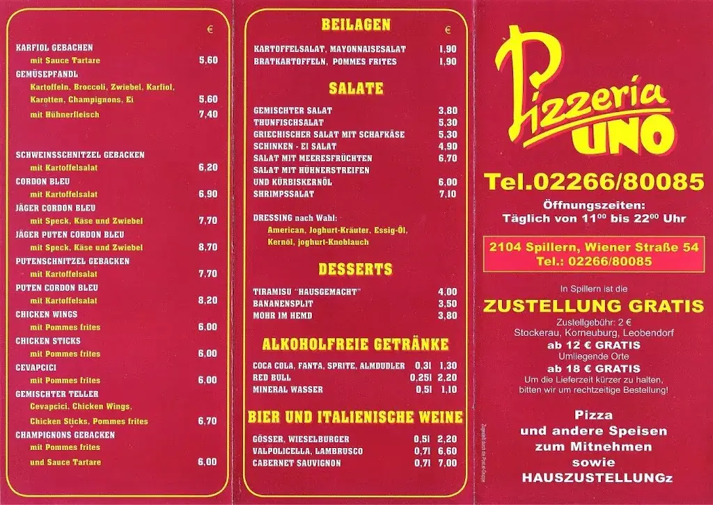 Menu_Pizza Uno & Adler OG_Spillern_image_1