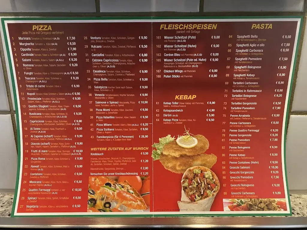 Menu_Pizza Service Bella_Steinakirchen am Forst_immagine_1