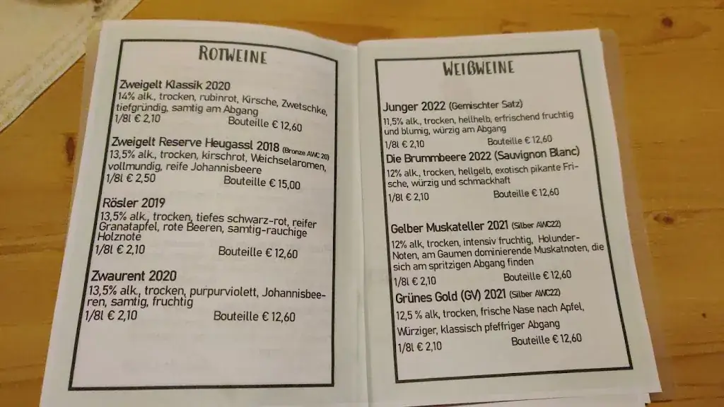 Menu_Weinheuriger-Weingut Gaitzenauer_Steinabrückl_immagine_2