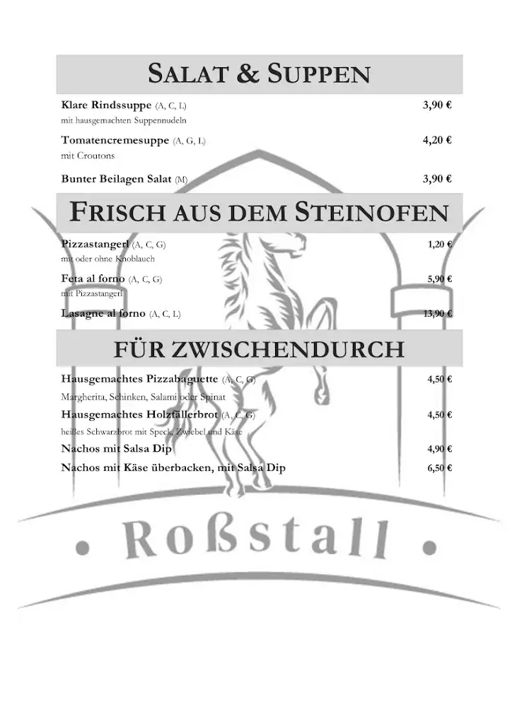 Menu_Roßstall Pizzeria Restaurant Strengberg_Strengberg_image_1