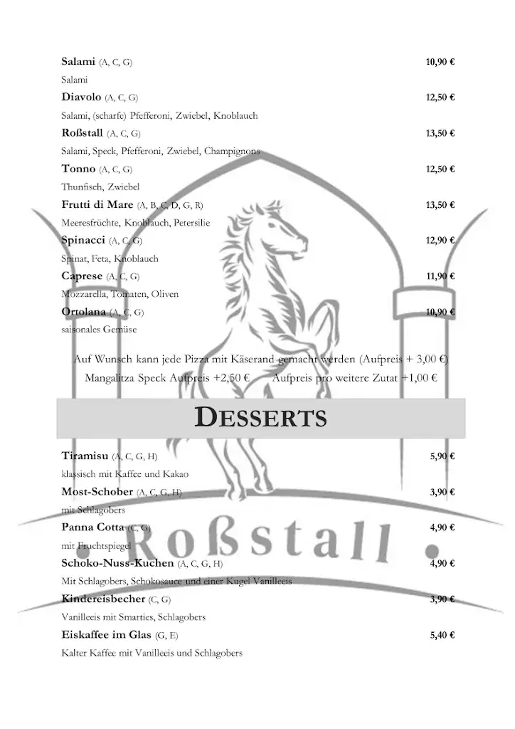Menu_Roßstall Pizzeria Restaurant Strengberg_Strengberg_image_2