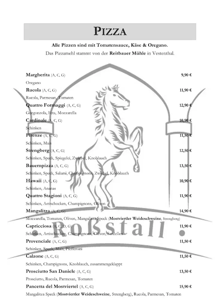 Menu_Roßstall Pizzeria Restaurant Strengberg_Strengberg_image_3