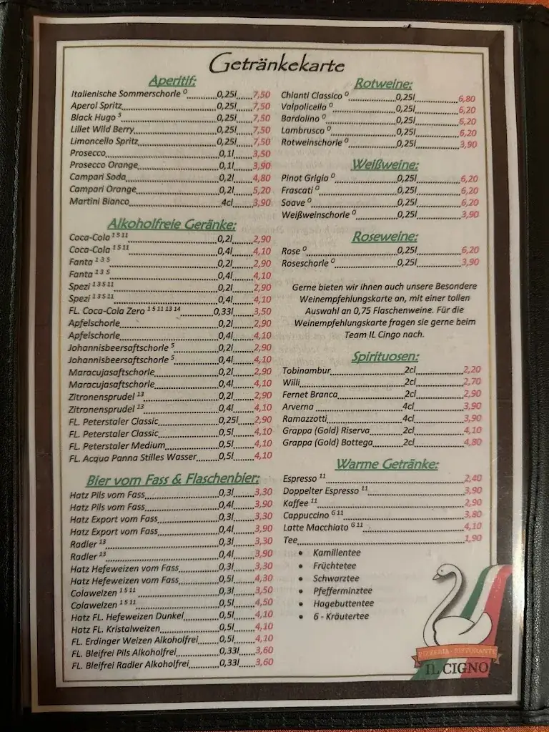 Menu_Pizzeria Ristorante Il Cigno_Stollhofen_image_3