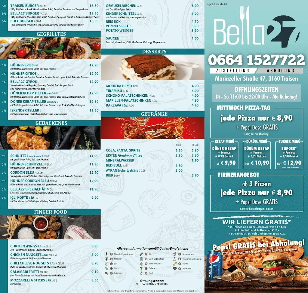 Menu_Bella 27 Traisen_Traisen_image_1
