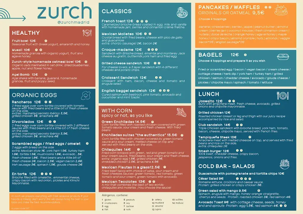 Menu_Zurch Madrid café & kitchen | Breakfast - Brunch - Lunch_Loretto_immagine_3