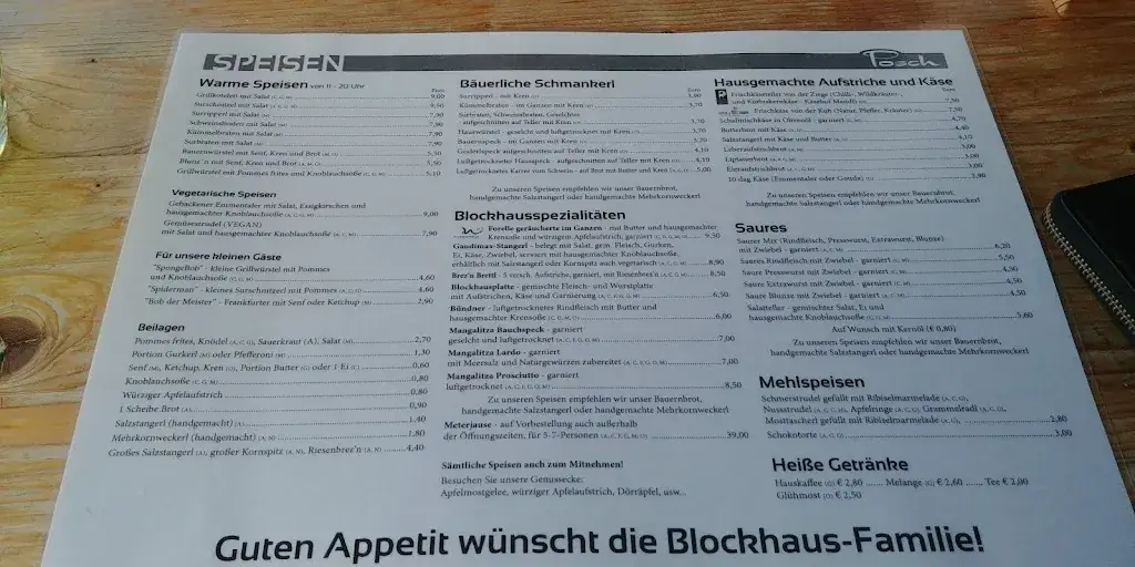 Menu_Blockhausheuriger - Fam. Posch_Wartmannstetten_immagine_3