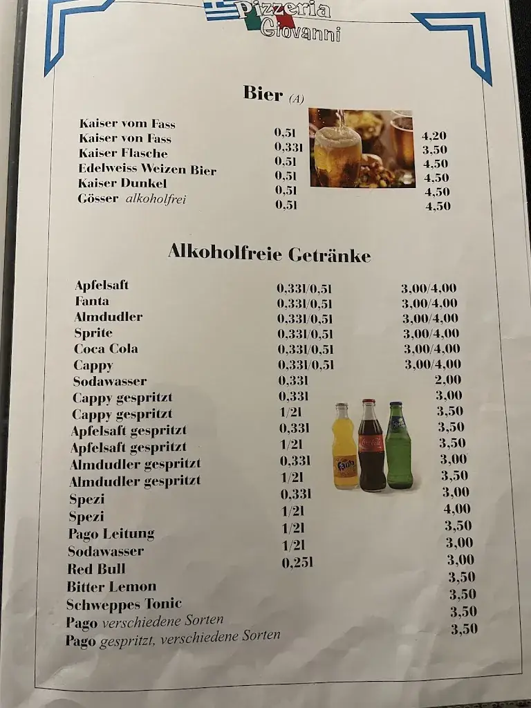 Menu_Pizzeria Giovanni_Waidhofen an der Ybbs Stadt_image_1
