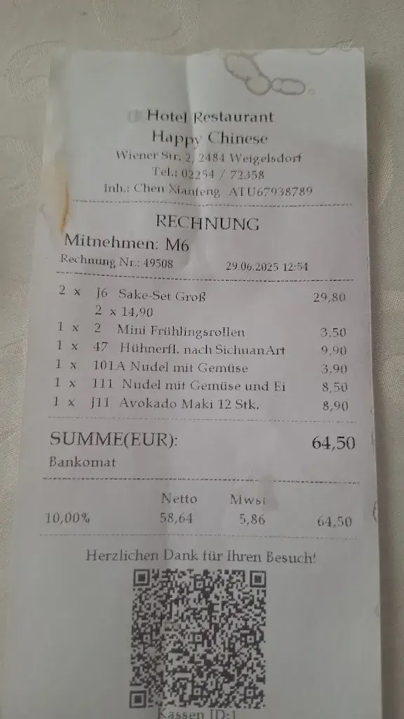 G Tschank_Hotel-Restaurant Happy Chinese_Weigelsdorf_review