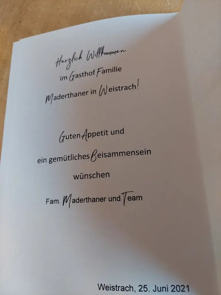 Menu_Gasthof Familie Maderthaner - Wirtshauskuchl_Weistrach_image_2