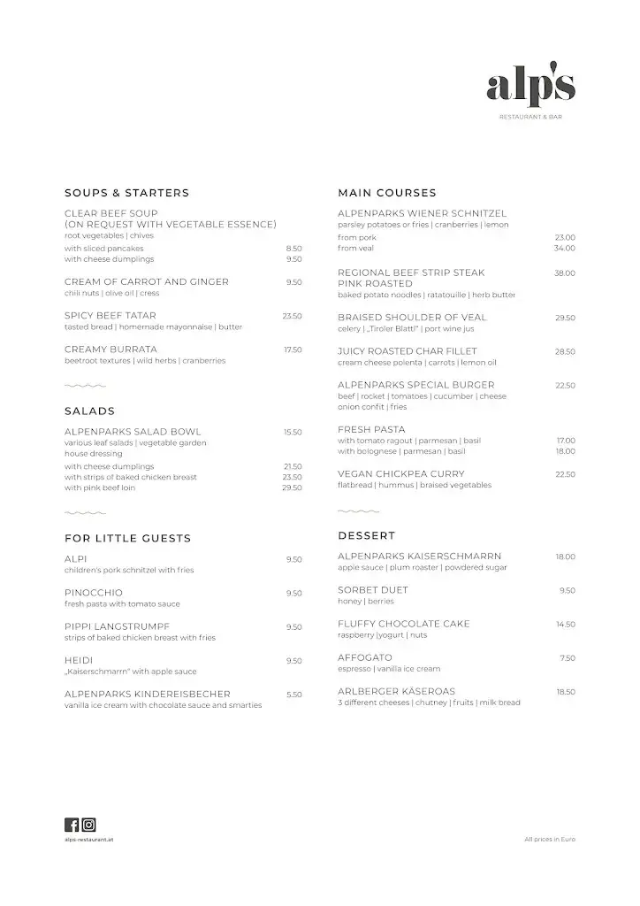 Menu_alp's Restaurant & Bar_Warth_image_1