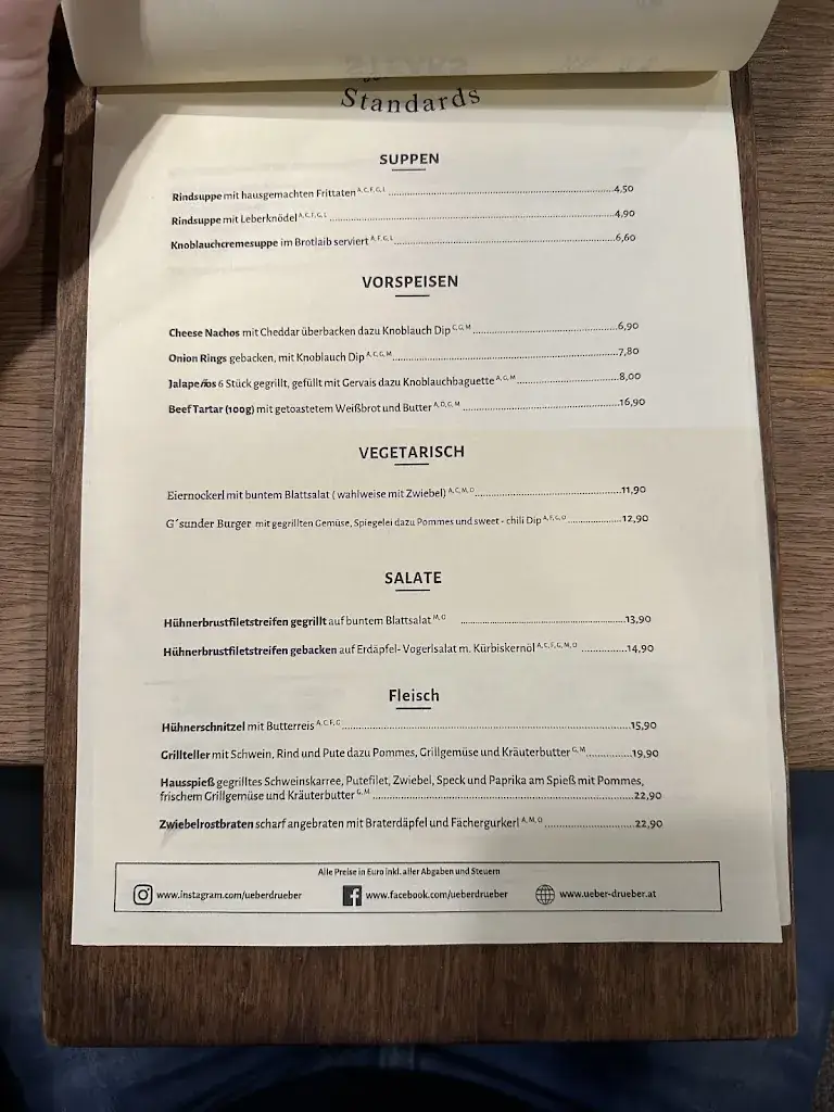 Menü_ÜberDrüber Restaurant_Wiener Neudorf_Bild_4