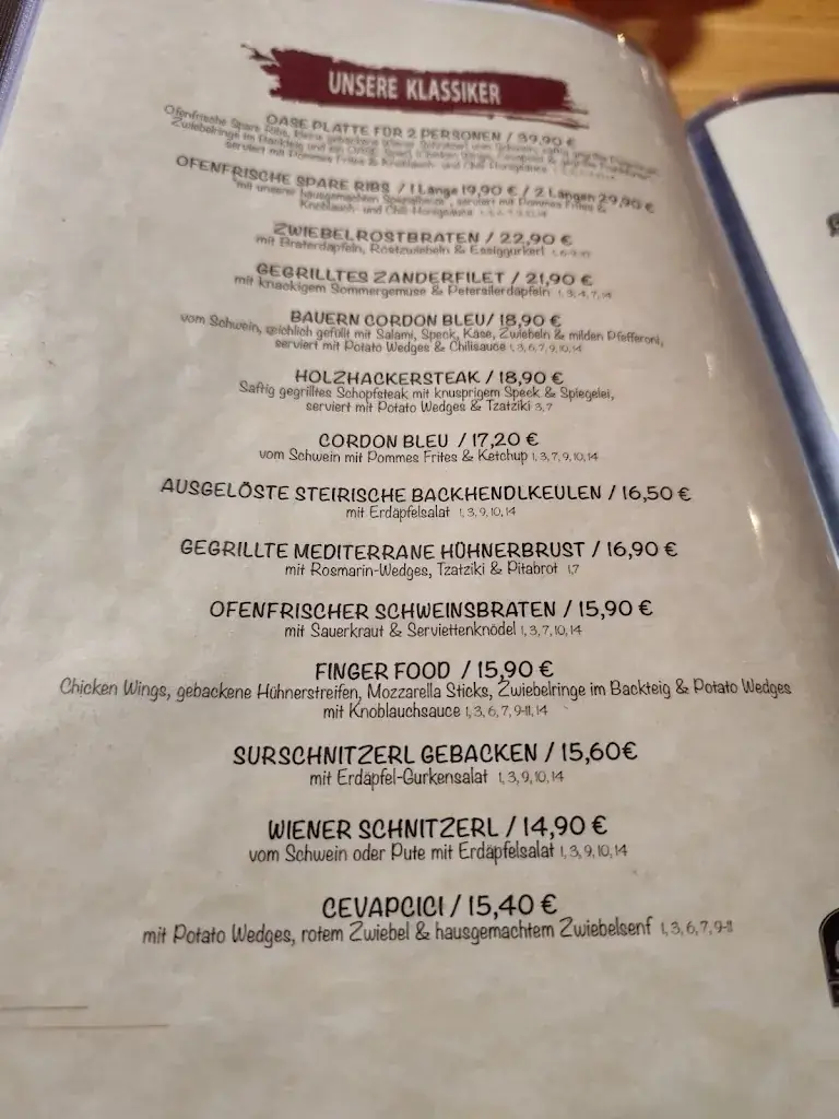 Menu_Restaurant Oase_Wiener Neudorf_image_1