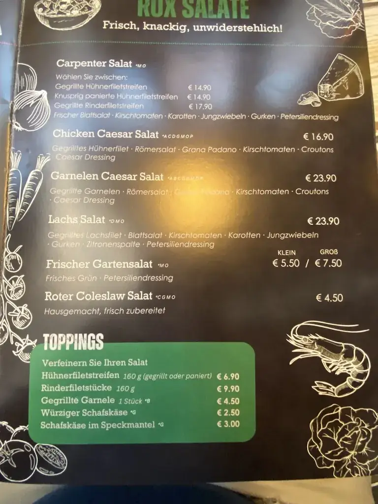 Menu_ROX Musicbar & Grill_Wiener Neudorf_immagine_2