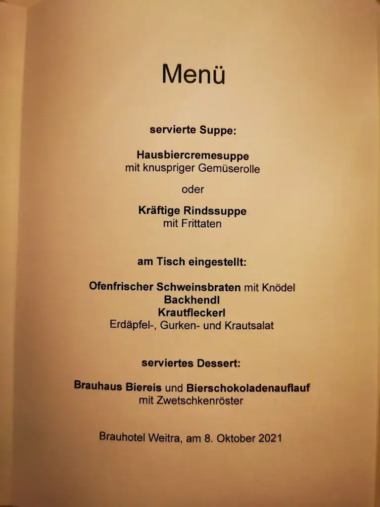Menu_Brauhotel Weitra Gesellschaft m.b.H._Weitra_immagine_1