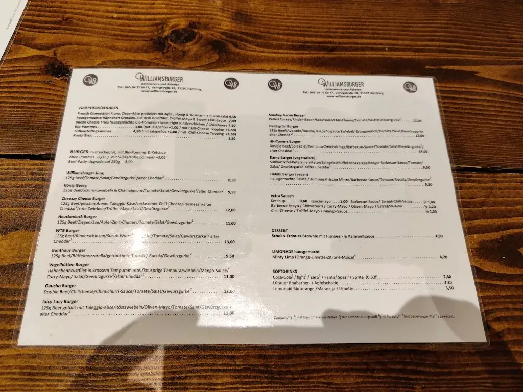 Menu_WilliamsBurger_Wilhelmsburg_image_1