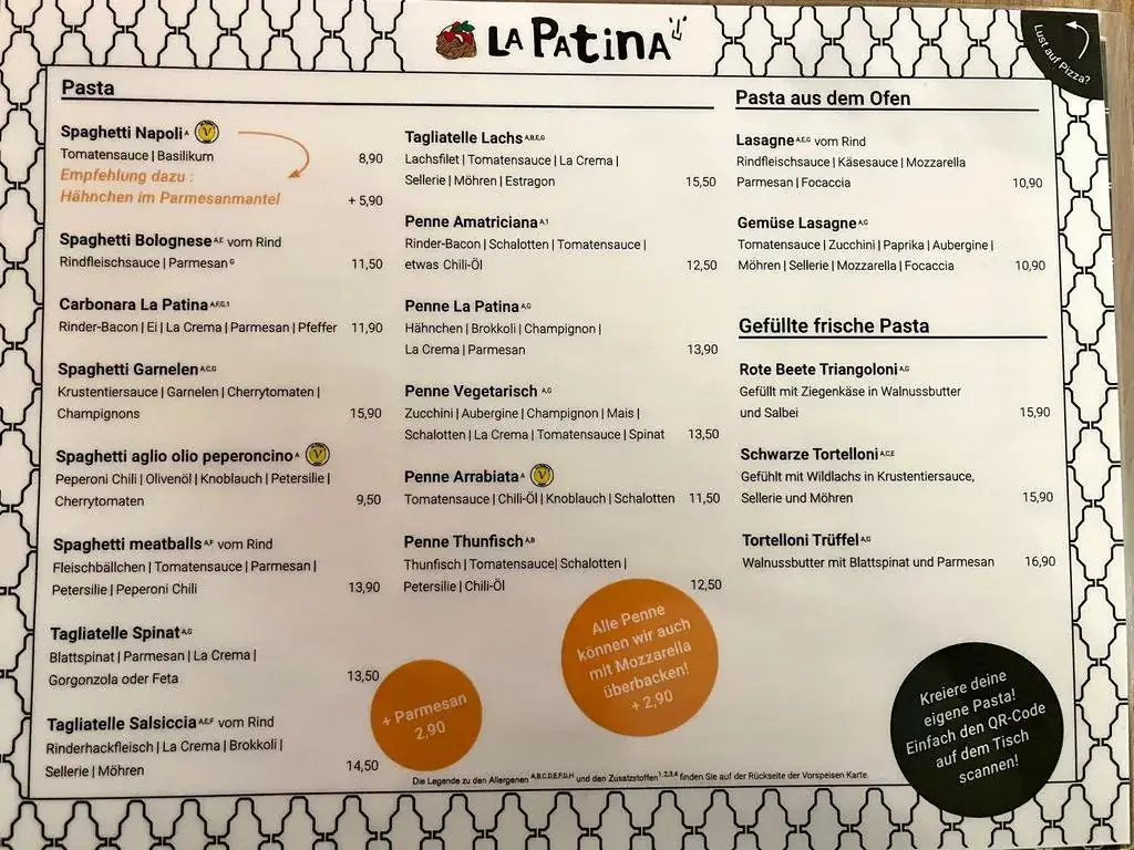 Menu_La Patina Pasta_Wilhelmsburg_immagine_1