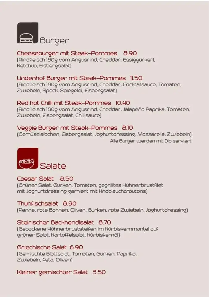 Menu_Restaurant Pizzeria Lindenhof_Ybbs an der Donau_image_1