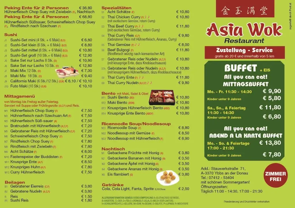 Menu_China Restaurant Asia Wok_Ybbs an der Donau_immagine_2
