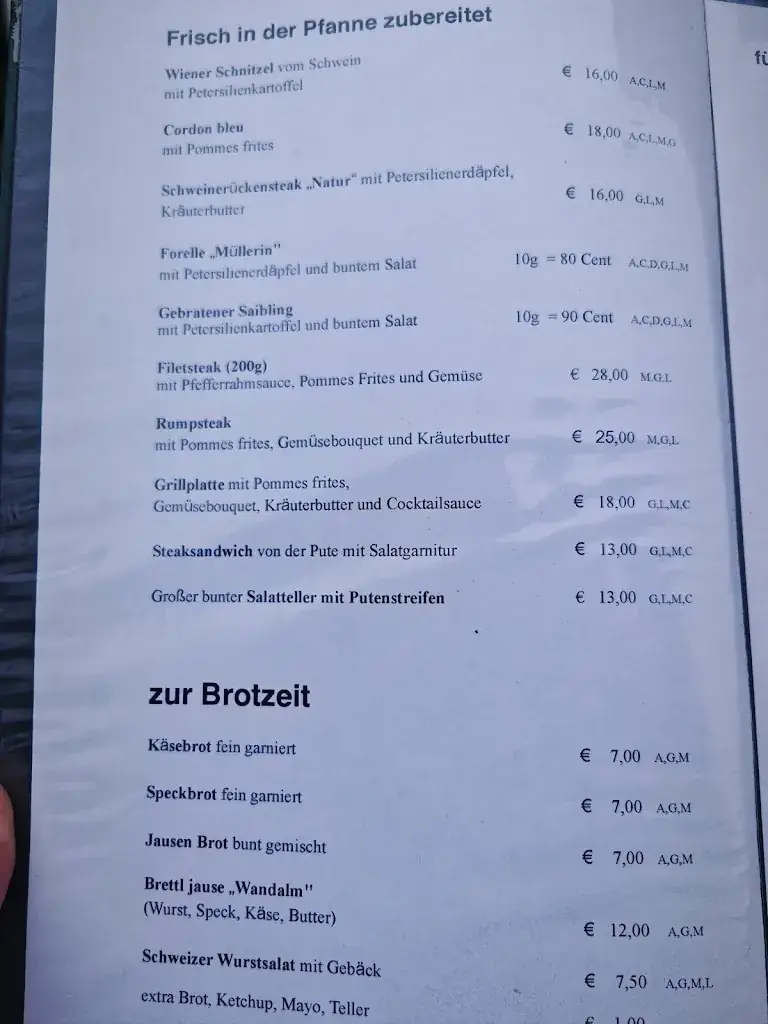 Menu_Jausenstation Pension Wandalm_Abtenau_immagine_4