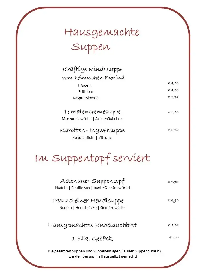 Menu_Gasthaus Landhotel Traunstein - Fam. Pendl_Abtenau_image_3